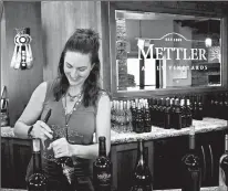  ?? MARY ANN ANDERSON/TNS ?? Kim Mettler Eells of Mettler Family Vineyards leads a wine tasting. The Mettler family has been farming wine grapes in the Lodi Appellatio­n since the 1800s. Today, more than 80 wineries dot the region.