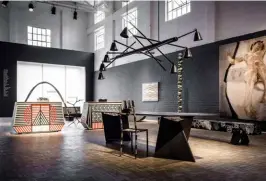  ??  ?? state of the arts Clockwise from top left: Bettina esca (2014), a hanging chair made of leather, fishnet and steel by Capetonian designer Porky hefer, who creates one-of-a-kind collectibl­e pieces of furniture; a rendering of the foyer of the Zeitz...