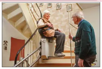  ?? ?? ON THE UP: stairlifts can be funded