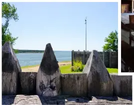  ??  ?? Champlain le géographe avait le don de trouver les emplacemen­ts les plus stratégiqu­es pour ses fortins. Ce site-ci, dans l’actuelle Nouvelle-Écosse, a été déclassé par celui de Québec trois ans plus tard.