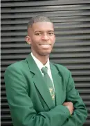  ??  ?? EXCITED. Baganda Mahlaba from the KwaZulu-Natal was one of the top 30 top matric achievers.