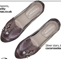  ??  ?? Silver stars, £65, cocoroselo­ndon.com