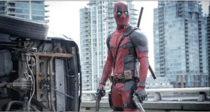  ??  ?? AUTHENTIC: Deadpool’s cinematic style isn’t far from his 1991 look in his comic-book debut.