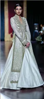  ??  ?? The designers’ recently launched collection. (Below) Rimple and Harpreet Narula.