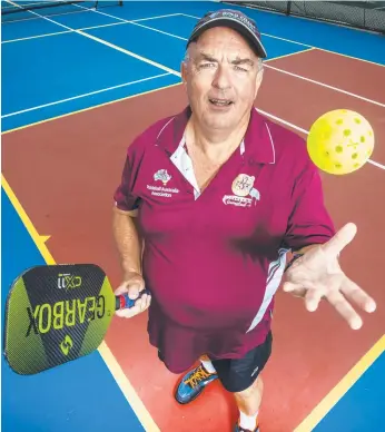  ?? ?? Pickleball player Philip Black has launched legal action for his expulsion. Picture: Nigel Hallett