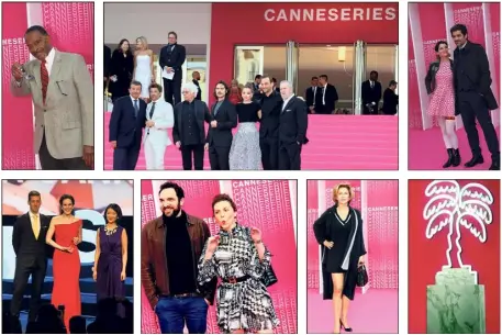 ??  ?? Stars du petit écran sur pink carpet, de « Huggy les bons tuyaux » à Emma et Fabien de « Scènes de ménages »… (Photos Patrice Lapoirie)