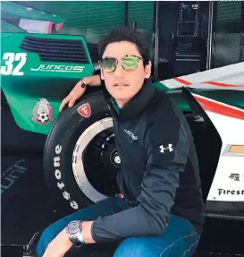  ??  ?? Alfonso Celis espera tener un buen camino en la IndyCar