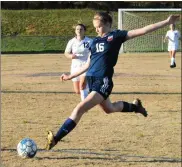  ?? Michelle Petteys, Heritage Snapshots ?? Freshman Cadence Greven booted home a pair of goals in the Lady Generals’ 6-0 win over Ridgeland this past Thursday.