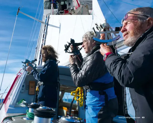  ??  ?? INSET: Skip Novak’s Pelagic
Australis was built specifical­ly for high latitude sailing