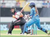  ?? AFP ?? Suzie Bates (62) helped New Zealand beat India by 4 wickets.