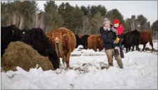  ?? ?? Beeg Producer Rosemarie Allen on her Québec family farm, Le Paysan Gourmand