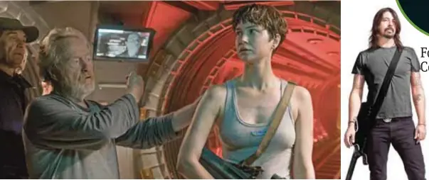  ?? |CORTESÍA 20TH CENTURY FOX ?? El director Ridley Scott y la actriz Katherine Waterson durante el rodaje de la cinta de ciencia ficción.