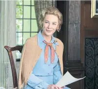  ?? SABRINA LANTOS FX ?? Cate Blanchett portrays conservati­ve activist Phyllis Schlafly in “Mrs. America,” which airs on FX Canada.