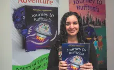  ?? HANDOUT PHOTO ?? College of New Caledonia design student Kyrsia Primus wrote and illustrate­d a children’s book – Journey to Rufftonia – as her yearend project. Primus and her fellow students will showcase their work during an event on Saturday.