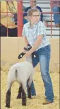  ??  ?? Farmington FFA member Ella Curtis shows at the 2018 Arkansas Oklahoma State Fair.