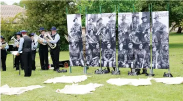  ??  ?? The Warragul Municipal Band supported The Armistice Living Tribute performanc­e.