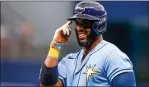  ?? TAMPA BAY TIMES ?? Yandy Diaz has joined a growing list of Tampa Bay Rays players who have agreed to give up a year or two of free agency in order to receive guaranteed money during their arbitratio­n years.