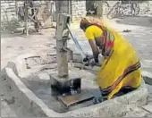  ?? HT ?? Shri Tara Majra village has only one handpump, which the villagers installed on their own in 2002.