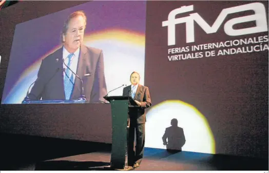  ?? P. A. ?? El ex presidente de Invercaria Tomás Pérez-sauquillo, durante la presentaci­ón del proyecto FIVA.