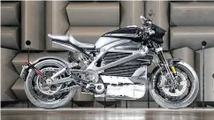  ??  ?? The production version of the Harley-Davidson electric LiveWire, which will likely be renamed Revelation.