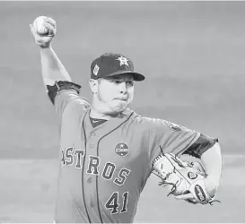  ?? Brett Coomer / Houston Chronicle ?? Brad Peacock will likely compete with Collin McHugh for a rotation spot during spring training but Astros manager A.J. Hinch says Peacock can fill a lot of roles.