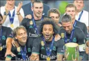  ?? AFP ?? Real Madrid became the first side to retain the Super Cup since AC Milan in 1990.