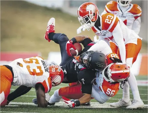  ?? JEFF MCINTOSH / THE CANADIAN PRESS ?? How long has the debate been raging over the use of the helmet as a weapon, not a piece of protective equipment? Yet it’s still a weapon at the game’s highest levels, writes Cam Cole, and any suggestion that it isn’t is a fantasy.