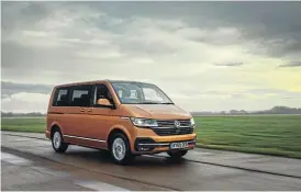  ??  ?? VW ’ s sixth-generation bus range is restyled with new headlights and grille. Below left: The upper models acquire new digital instrument clusters.