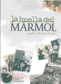  ??  ?? Portada de la obra ‘La huella del mármol’ editado por el IEA.