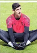  ?? AP ?? Thibaut Courtois en un entrenamie­nto del Real en Tallin.