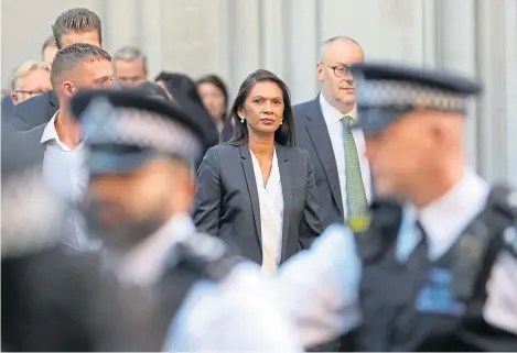  ?? Picture: PA. ?? Gina Miller is appealing the High Court’s decision that the prorogatio­n of Parliament was ‘political’.