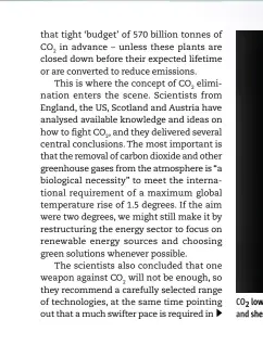  ??  ?? CO2 lowers the pH value of the oceans. Acidificat­ion makes it harder for corals and shellfish to crystallis­e calcium from the water to produce their calcium shells.