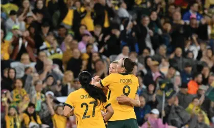  ?? ?? Australia’s final 2023 Women’s World Cup warm-up match will come against France in Melbourne. Photograph: Saeed Khan/AFP/Getty Images