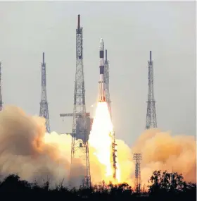  ??  ?? India’s Astrosat mission launched on a Polar Satellite Launch Vehicle .