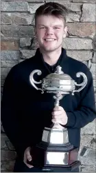  ??  ?? CHAMPION: Lewis Gebert won his first ever Horsham Golf Club A Grade men’s championsh­ip at the weekend.