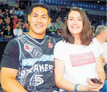  ?? Photo / Getty Images ?? Warriors captain Roger Tuivasa-Sheck and partner Ashley Walker.