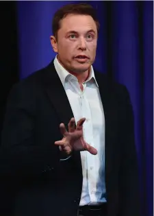  ??  ?? Tesla CEO Elon Musk