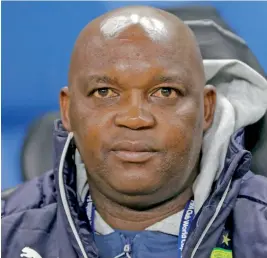  ??  ?? Mamelodi Sundowns coach Pitso Mosimane