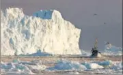  ?? REUTERS ?? An iceberg in Greenland’s Jakobshavn­s ice fjord.