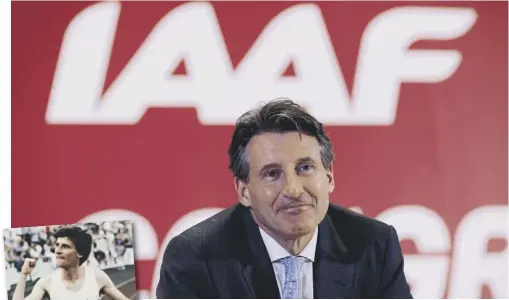  ??  ?? 0 IAAF president and former middle-distance star Sebastian Coe welcomes the debate caused by controvers­ial proposals to re-write pre-2005 records, even though two of his own would be ‘retired’.