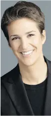  ??  ?? Rachel Maddow’s viewership had doubled in the past year.