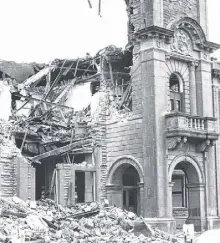  ??  ?? The old train station in Truro is no more, as it was taken down in 1972. PHOTO COURTESY OF COLCHESTER HISTOREUM