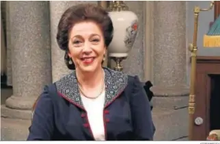  ?? ATRESMEDIA ?? María Bouzas, caracteriz­ada como Francisca Montenegro, en el plató de ‘El secreto de Puente Viejo’.