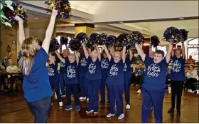  ?? SUBMITTED PHOTOS ?? Three Generation­s of Cheer: Kathy Lavanga leads the Heritage Hotties silver poms cheerleadi­ng squad in their debut performanc­e at The Heritage of Green Hills. Lavanga’s daughter, Elizabeth Lavanga, choreograp­hed the dance. Kathy’s mother, Carol Lauer, is a member of the team and a resident at the healthy life plan community in Shillingto­n.