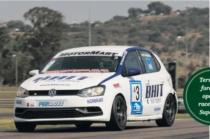  ??  ?? CHAMPION. Rory Atkinson (BHIT Polo) clinched the season’s MotorMart VW Challenge title with a victory and a second place.