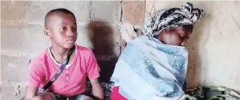 ?? | SIBUSISO NDLOVU African News Agency (ANA) ?? SKHUMBUZO Mtshali, 11, tells of his last moments with his sister, Ayanda, after she was hit by a taxi on Wednesday morning. His mother, Xolile, was too emotional to speak.