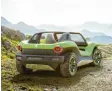  ?? Foto: VW ?? Der elektrisch­e Buggy von VW lässt das Strandmobi­l wiederaufl­eben.