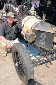  ??  ?? Crowds flocked to see star cars at Coventry Motofest last year and, above, James Wallace from Wolston with his 1913 Ford Model T
