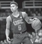  ?? Photograph­s by Cody Glenn Getty Images ?? JUNIOR Derryck Thornton has been inconsiste­nt as USC’s point guard after transferri­ng from Duke.