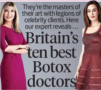  ??  ?? Beauty stars: Dr Tracy Mountford (left) and Dr Maryam Zamani